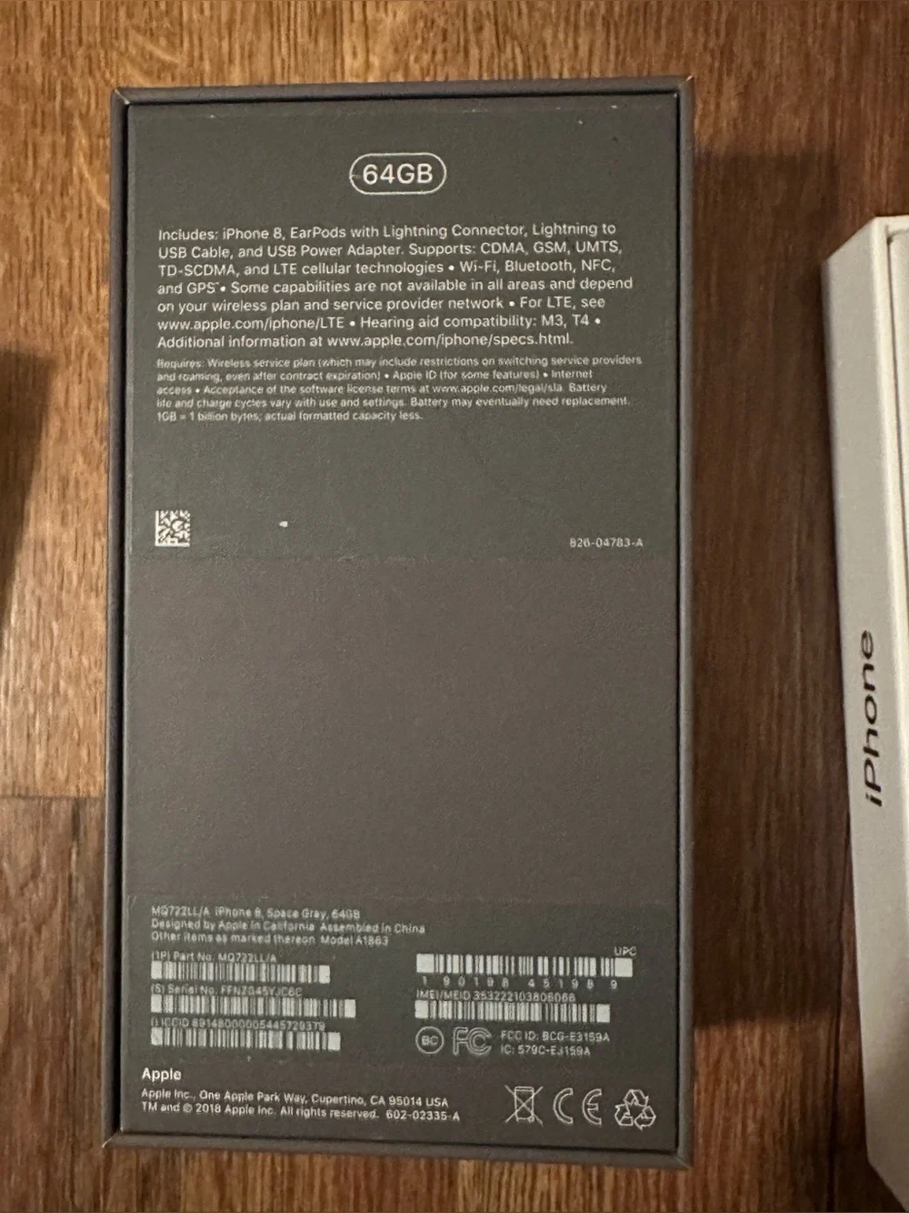 Lot Of 4, Apple iPhone Empty Boxes